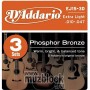 D'ADDARIO EJ15-3D - 3 комплекта струн для акустической гитары